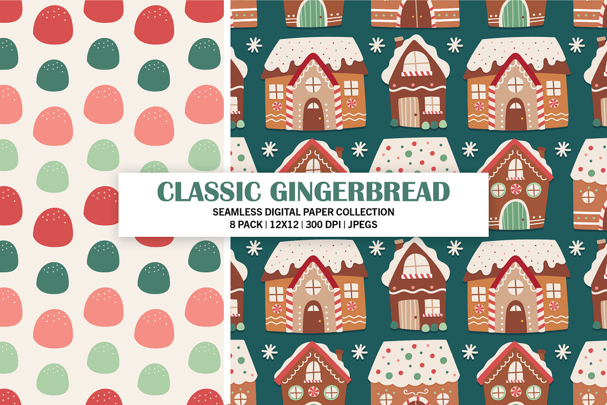 Classic Gingerbread Seamless Pattern, a Pattern Graphic by Alanna Messina Design Co (Photo 5 of 8)