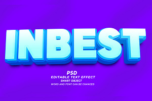 Inbest PSD 3D Editable Text Effect