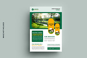 Lawn Mower Garden, Landscaping flyer, a Flyer Template by graphics city (Thumbnail 1 of 2)