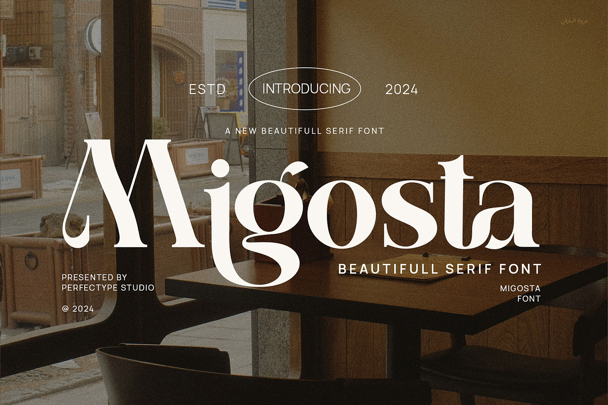 Migosta Elegant Ligature Serif Font, a Serif Font by Perfectype (Photo 1 of 6)