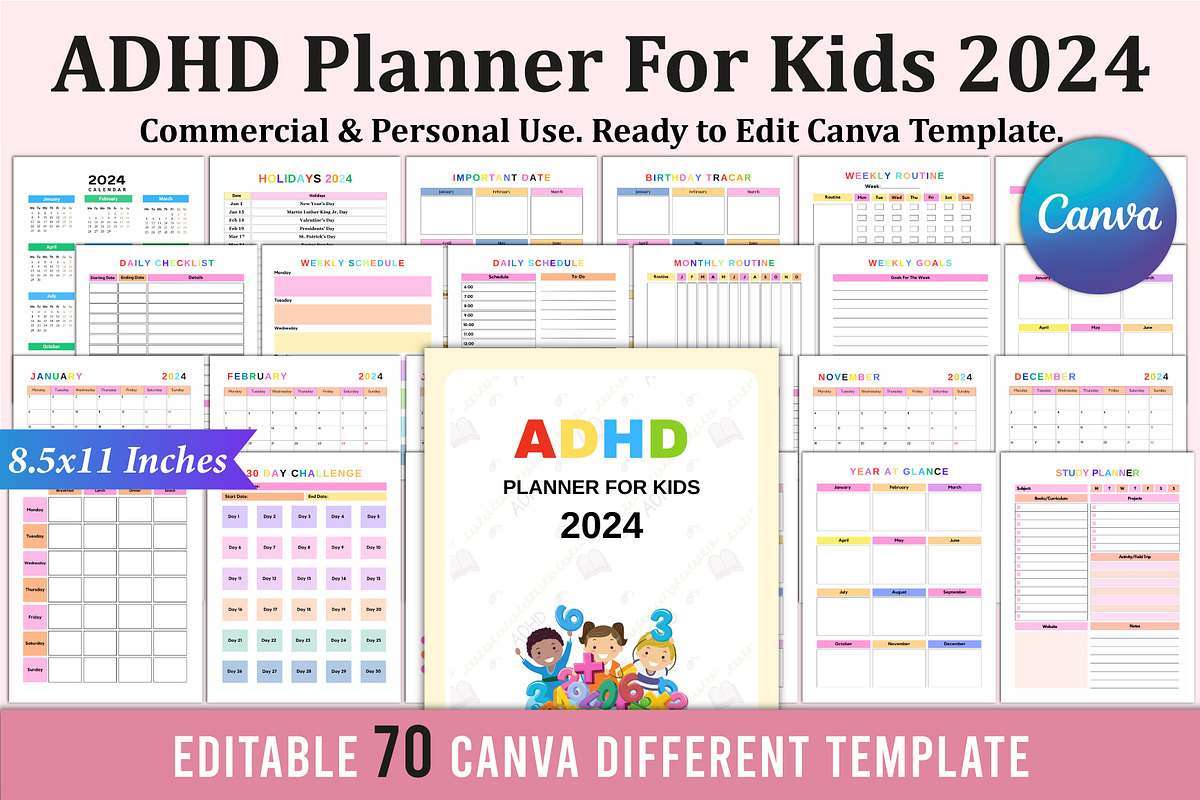 Ultimate ADHD Organization Bundle, a Stationery Template by Shumaya (Photo 10 of 13)