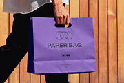 Wide Paper Bag Mockup, a Product Mockup by Design Squad (Thumbnail 1 of 4)