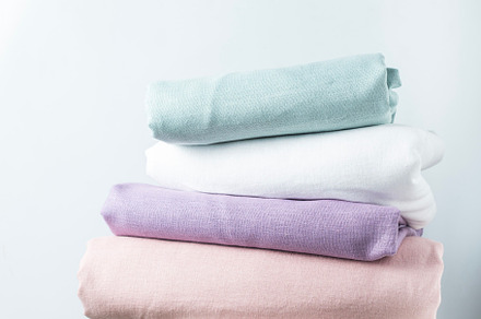 linen fabric in different colors