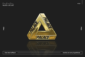 Gold Live Type & Vector Effect