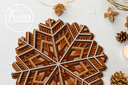 CHRISTMAS MANDALA Multilayer Decor, a Design Template by LaserCutano (Thumbnail 1 of 10)