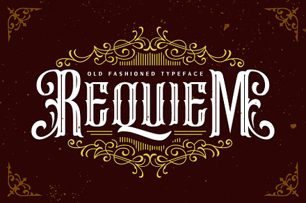 Requiem, a Sans Serif Font by Arterfak Project