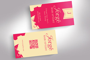 Hairstylist Business Card Template