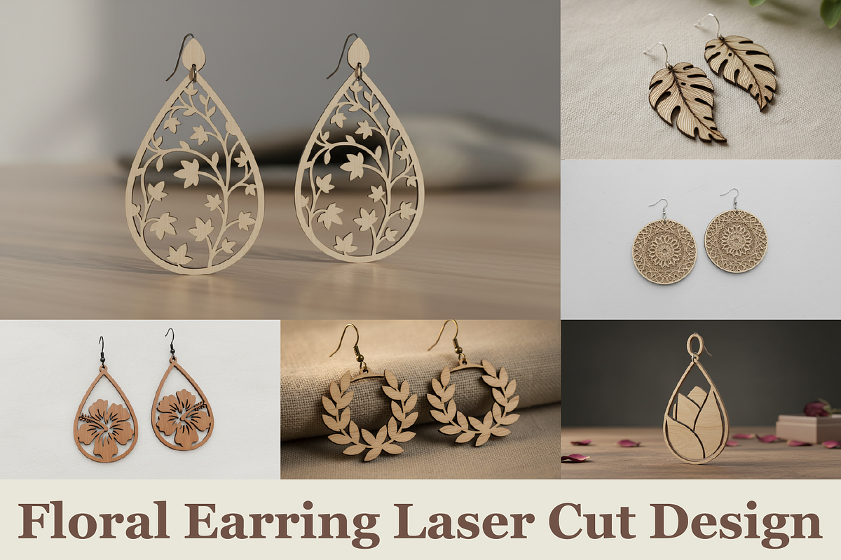 Floral Charm Earring Files, a Graphic by musafir_fashion (Photo 1 of 11)
