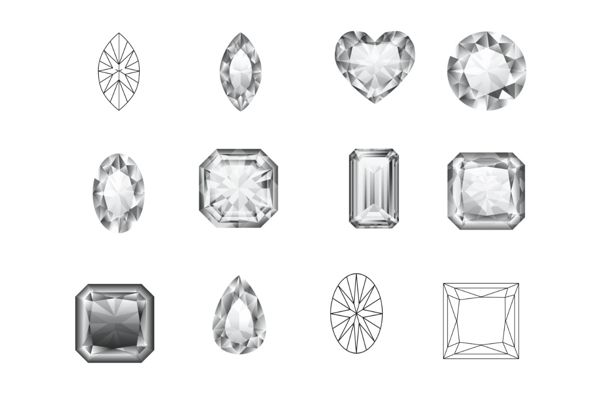 Diamonds Set 1 Procreate Brush Stamp, a Brush Add-On by Disasterology Ink (Photo 5 of 10)