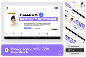 Designer Portfolio Hero Section