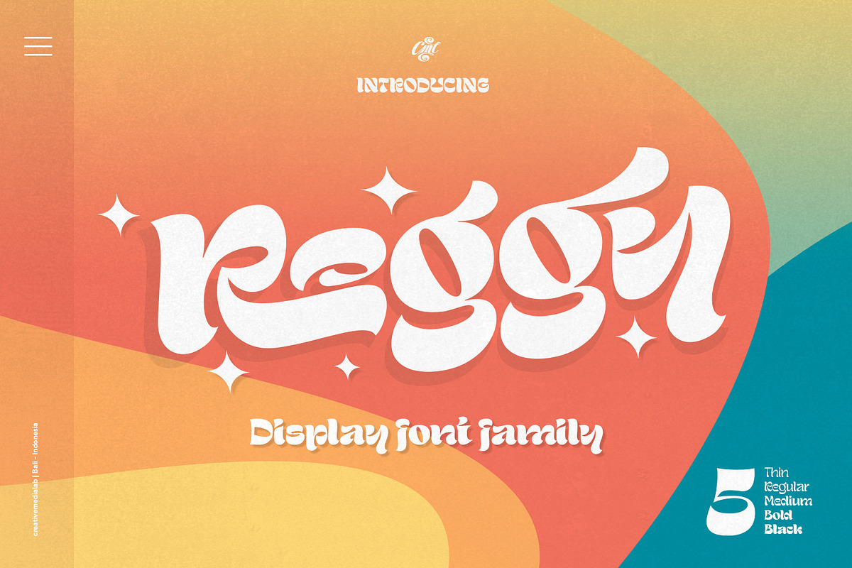 Reggy - Modern Display family, a Font by creativemedialab
