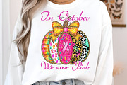In October We Wear Pink Pumpkin Shir, an Illustration by Libby Wishes (Thumbnail 5 of 6)
