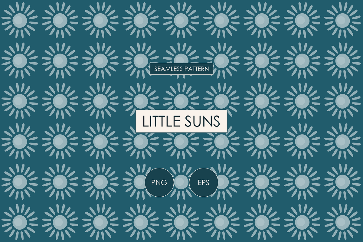 Hand Drawn Suns Seamless Pattern, a Pattern Graphic by HonestiesPrintS (Photo 1 of 3)