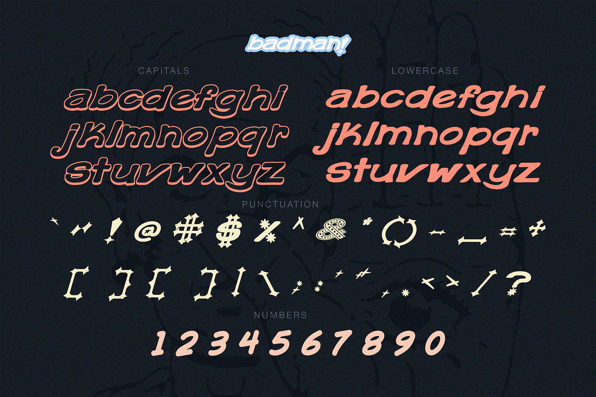 BADMAN - THE BADDEST FONT IN TOWN, a Font by Retro Black Studio (Photo 6 of 8)