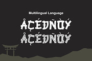 Hidetozhe - Asian Style Font Duo, a Font by nIznaztype (Thumbnail 6 of 6)
