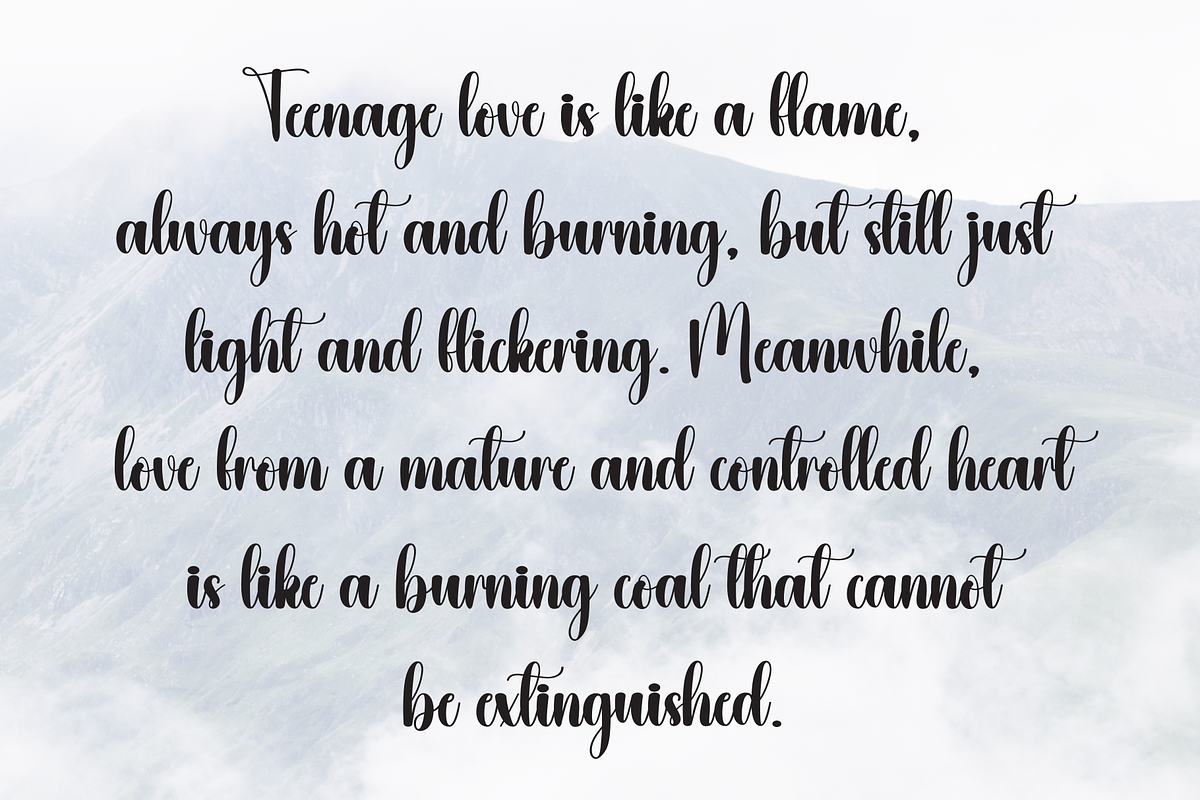 Valentine | Script Font, a Handwritten Font by Scratchones (Photo 6 of 8)