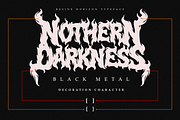 Beside Horizon | Natural Death Metal, a Symbol Font by Masyafi Studio (Thumbnail 4 of 8)