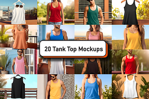 Next Level 1533 Tank Top Mockup Set