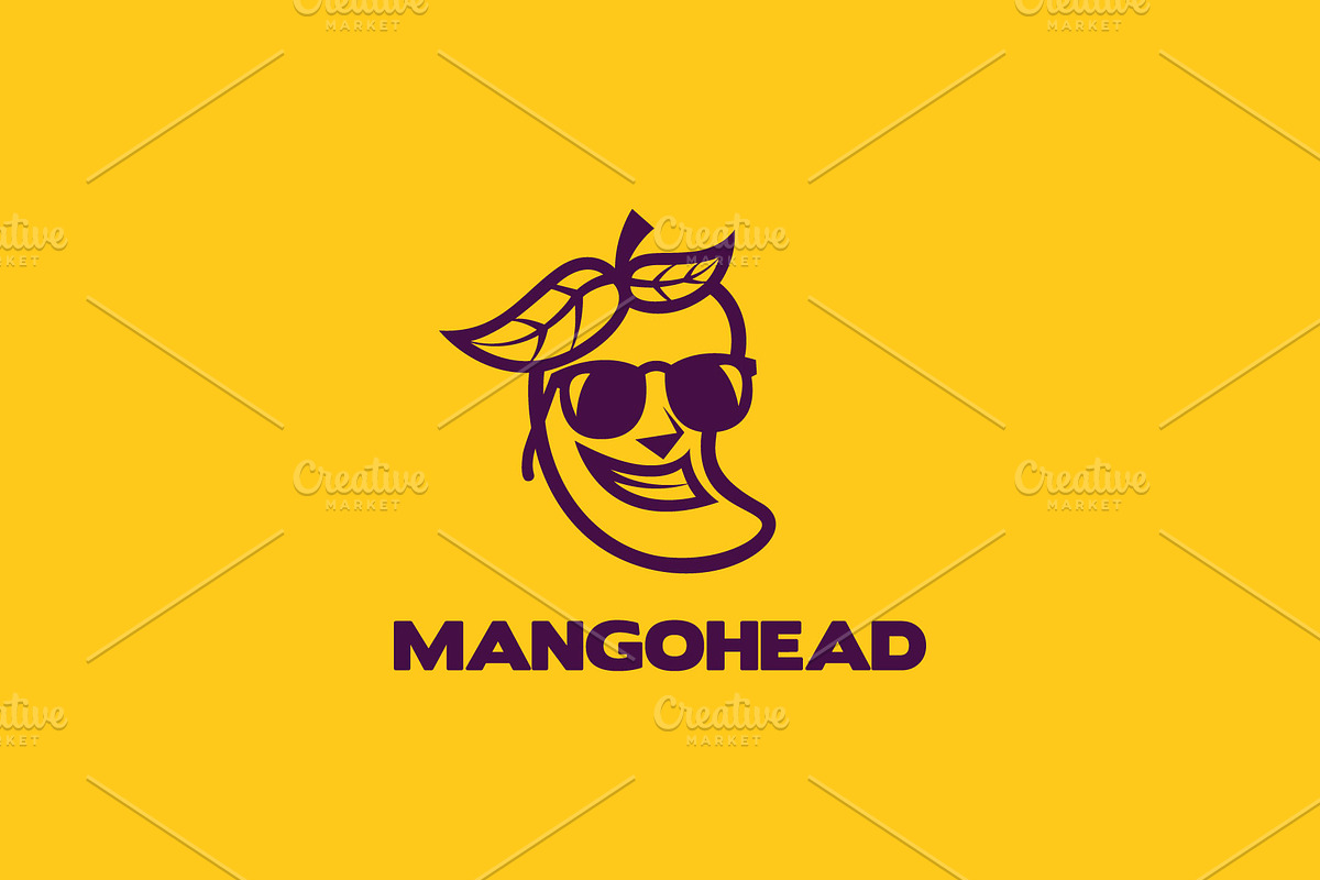 Mango Head - Fruit Mascot Logo, a Branding & Logo Template by ashenterprise (Photo 2 of 2)