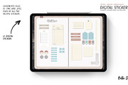 Library Digital Planner Stickers, a Stationery Template by Bella+Sophia Creative (Thumbnail 2 of 3)