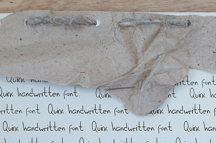 Quick handwritten font