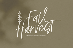 Fall Harvest - Font With Extras