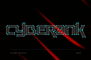 Cyberank - Techno Display, a Sans Serif Font by Namara Creative Studio (Thumbnail 7 of 12)