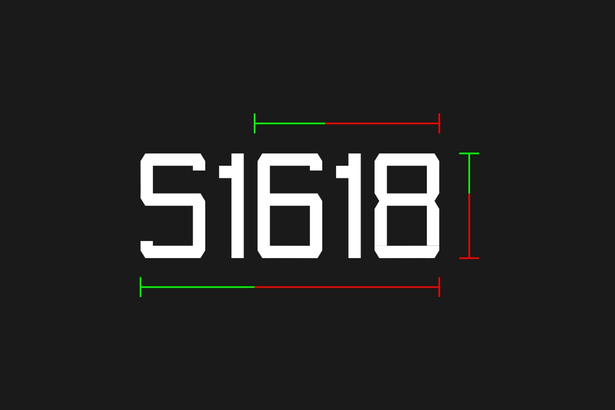 S1618 Display font, a Symbol Font by G7 (Photo 1 of 3)
