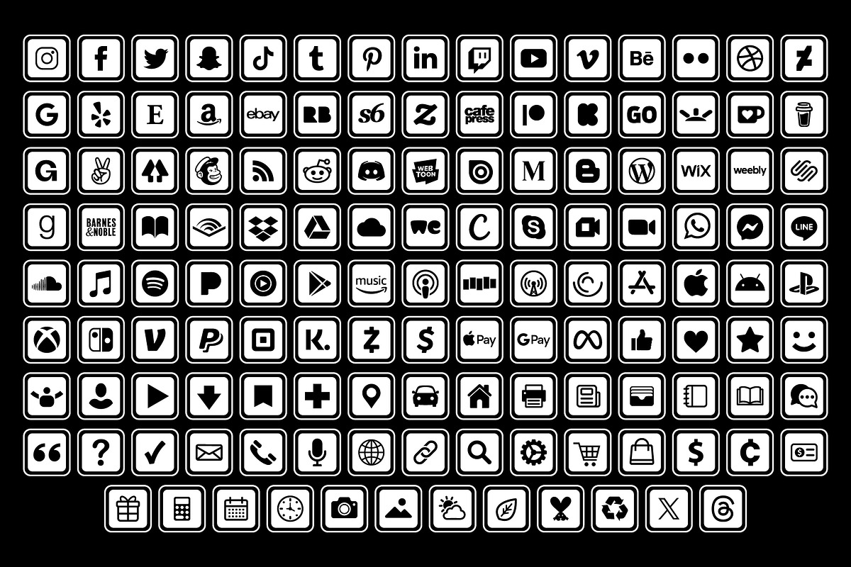 Rounded Square Outer Border Icons, an Icon by Running With Foxes (Photo 6 of 8)