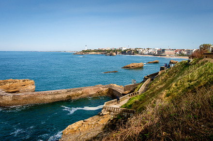 Gamaritz Dam rock and seaside in biarritz, a Nature Photo by GoodGoods