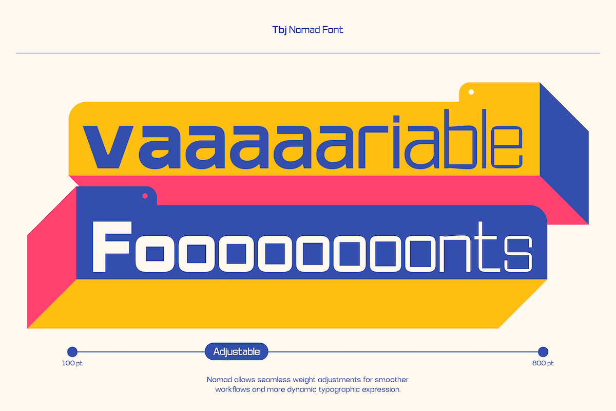 TBJ Nomad — Display Sans Font Family, a Sans Serif Font by Taboja Studio (Photo 5 of 14)