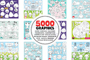 5000 in 1 - Black lines Mega Bundle, an Illustration by PrettyBundles (Thumbnail 16 of 27)