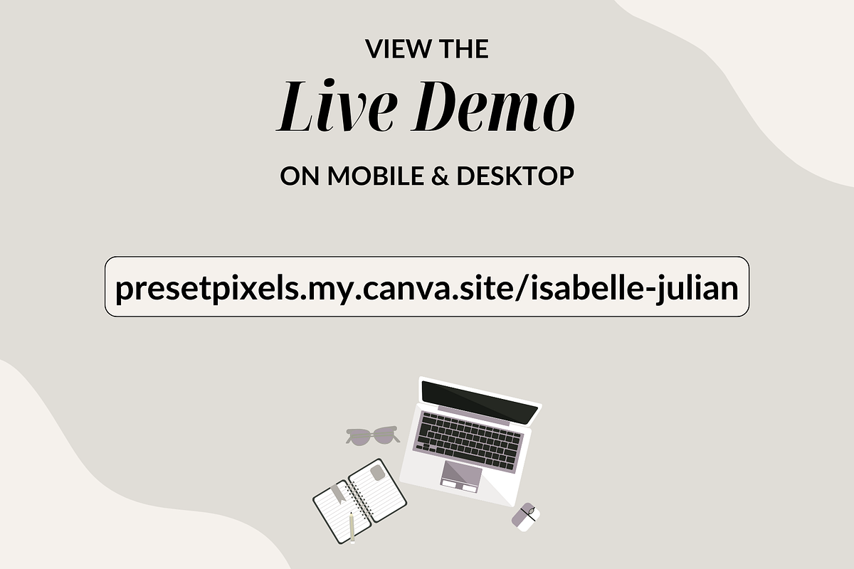 Classic Wedding Website Canva, a Landing Page Template by Preset Pixels (Photo 8 of 9)