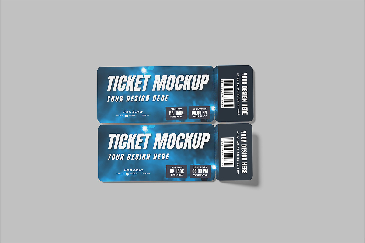 Ticket Mockup, a Print Template by lamorastudio (Photo 5 of 11)