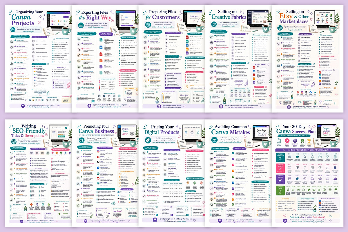 Create, Sell & Earn with Canva, a Stationery Template by Designmela01 (Photo 3 of 6)