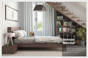 Curtain Bedroom Mock-up, a Household Mockup by IsometricWorld (Thumbnail 1 of 5)