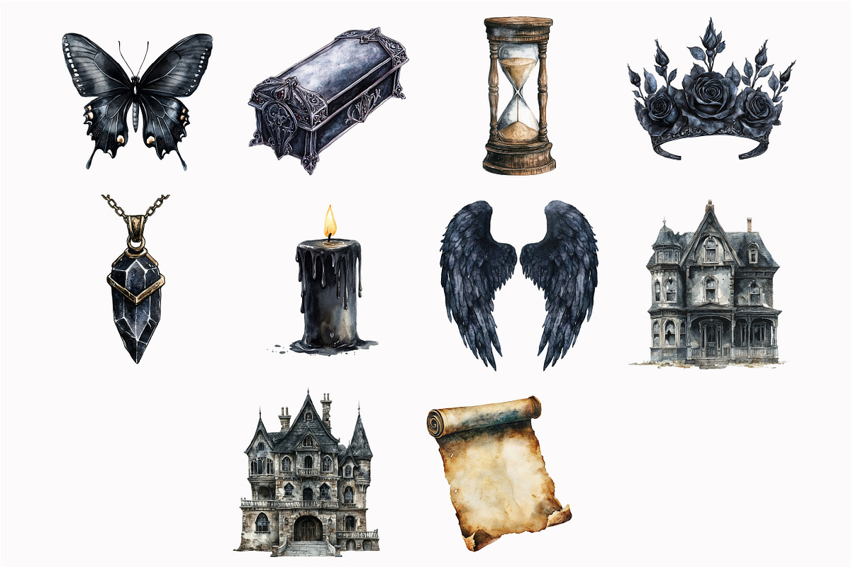 Gothic Halloween Victorian, an Illustration by Design Market (Photo 5 of 5)