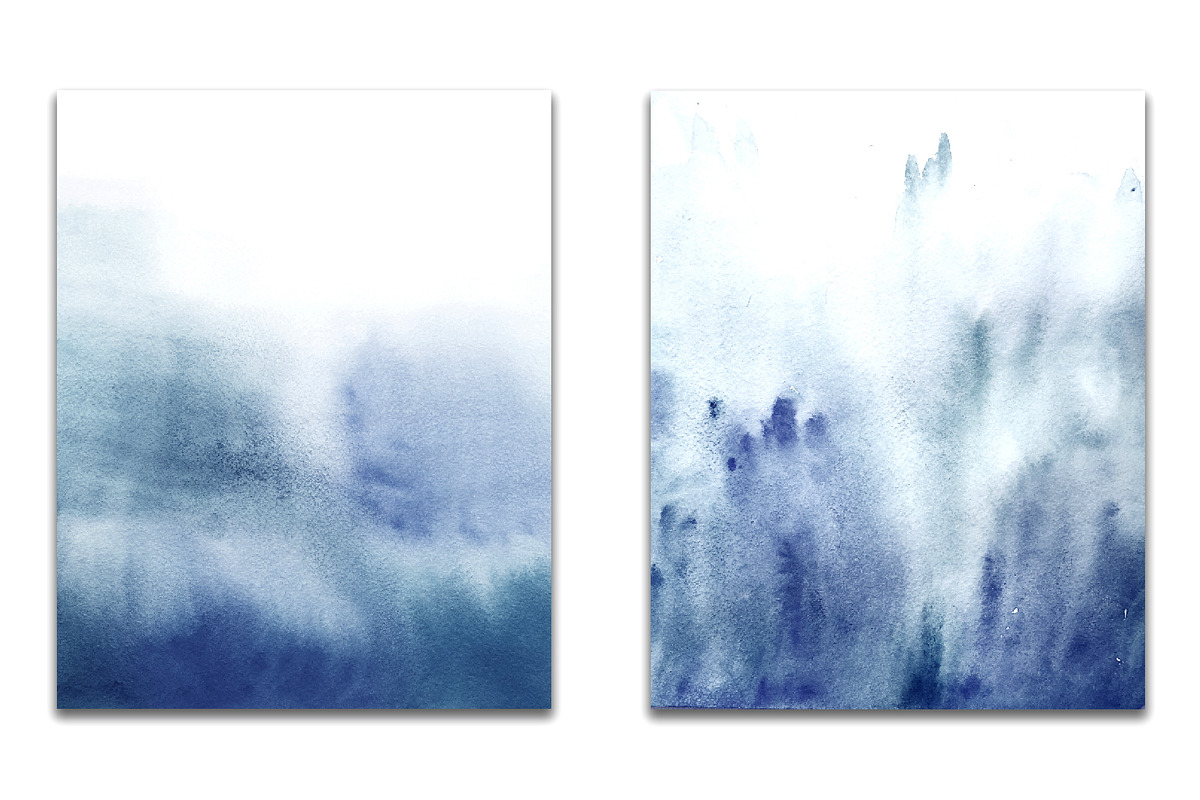 Navy Blue ombre watercolor, a Texture Graphic by GraphicRain (Photo 3 of 5)