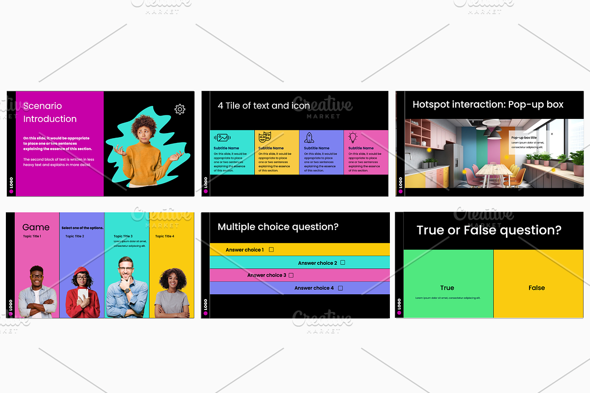 Interactive learning presentation