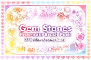 Gemstones Procreate Brush Pack