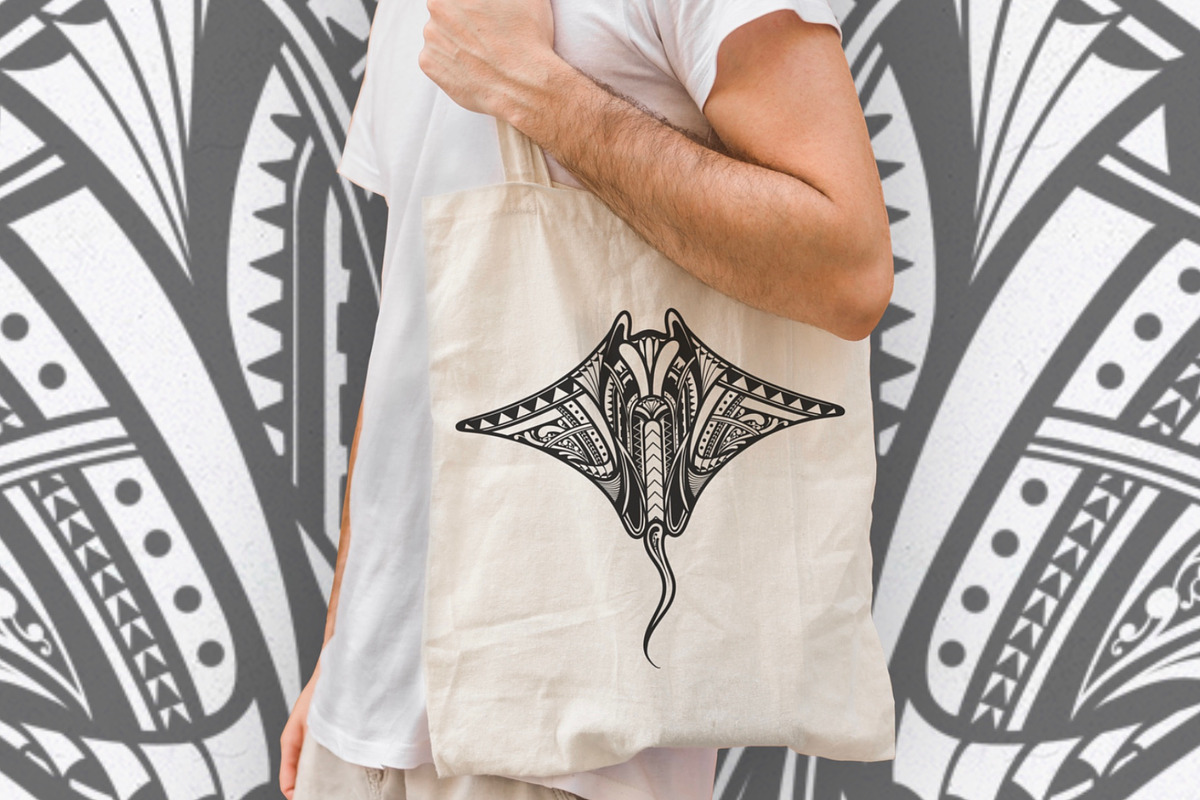 Tribal Pattern Manta Ray Sea Animal, an Animal Illustration by Membara Graphic (Photo 3 of 5)