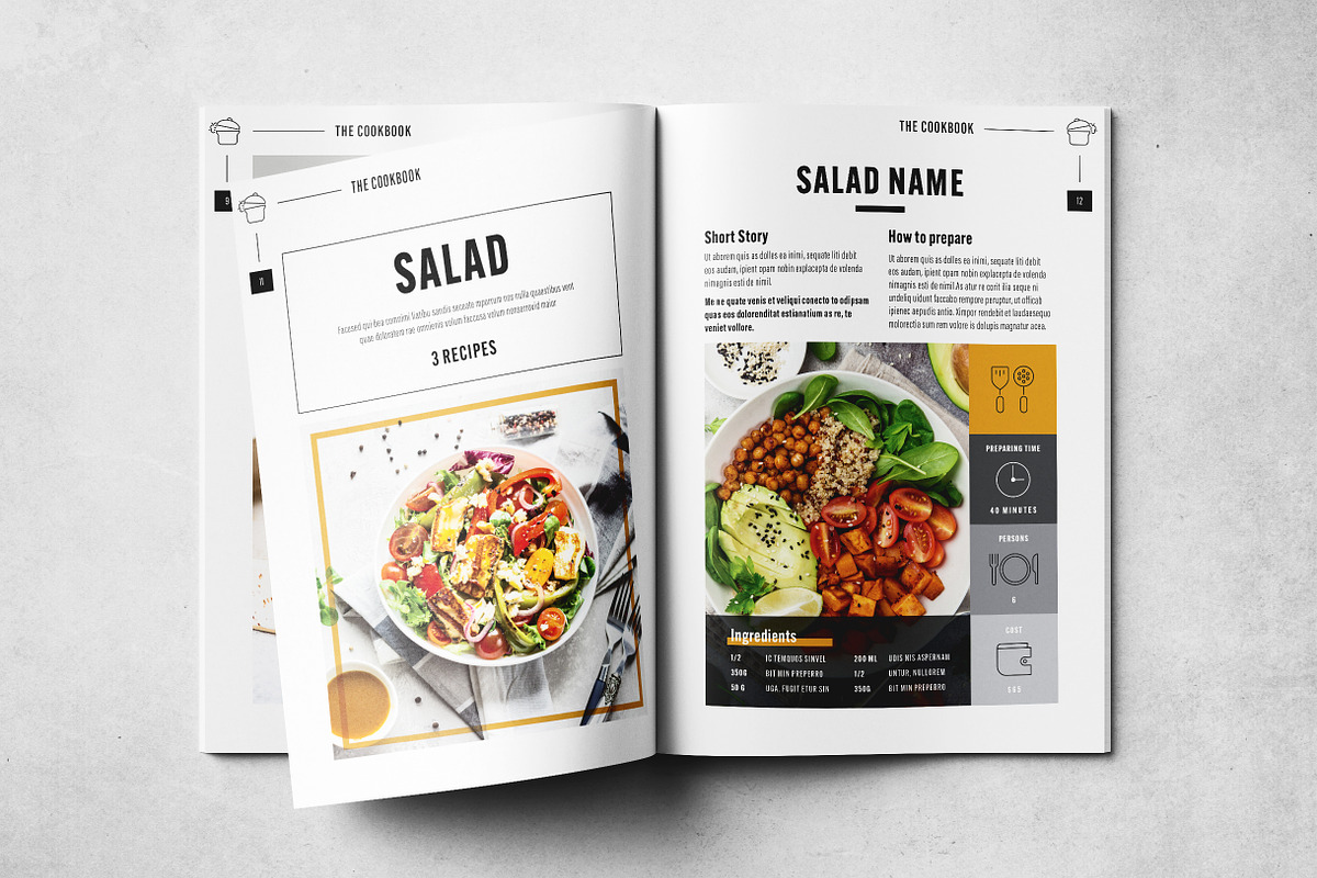 The Cookbook Layout, a Brochure Template by Grkic Creative (Photo 7 of 13)
