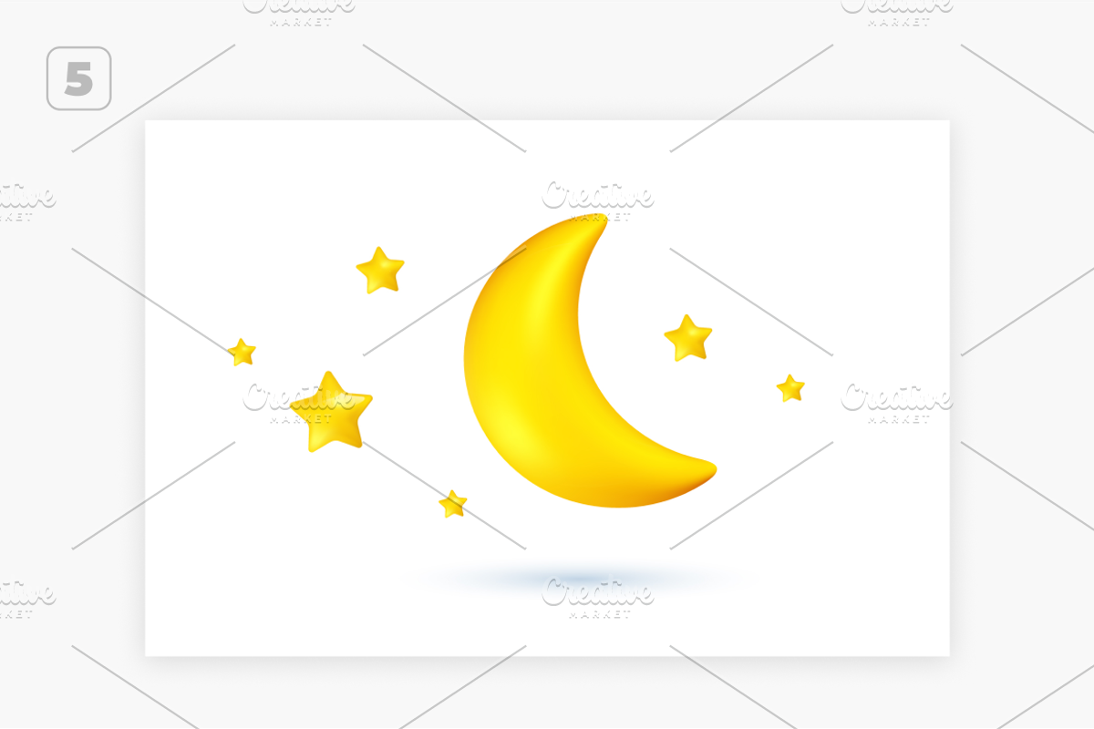 3D Weather Icons| Vector Set, an Object Graphic by wowomnom (Photo 4 of 4)
