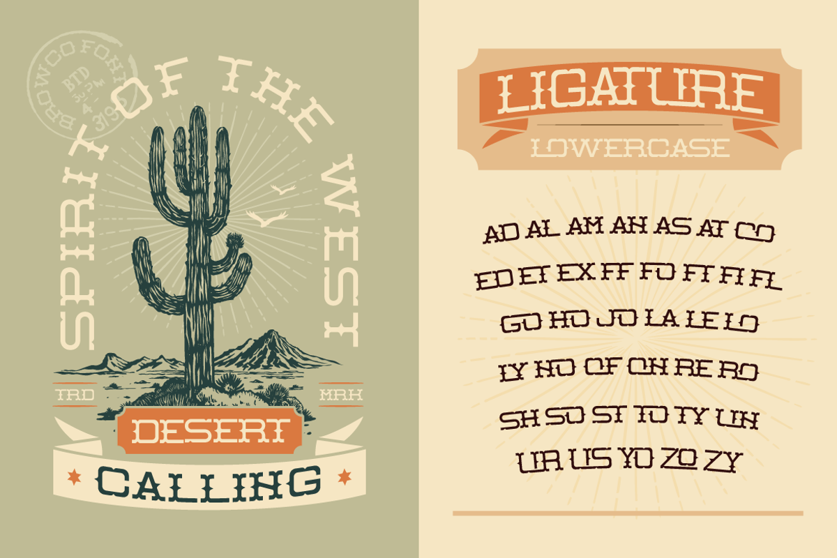 Browco, a Serif Font by Burntilldead (Photo 7 of 12)