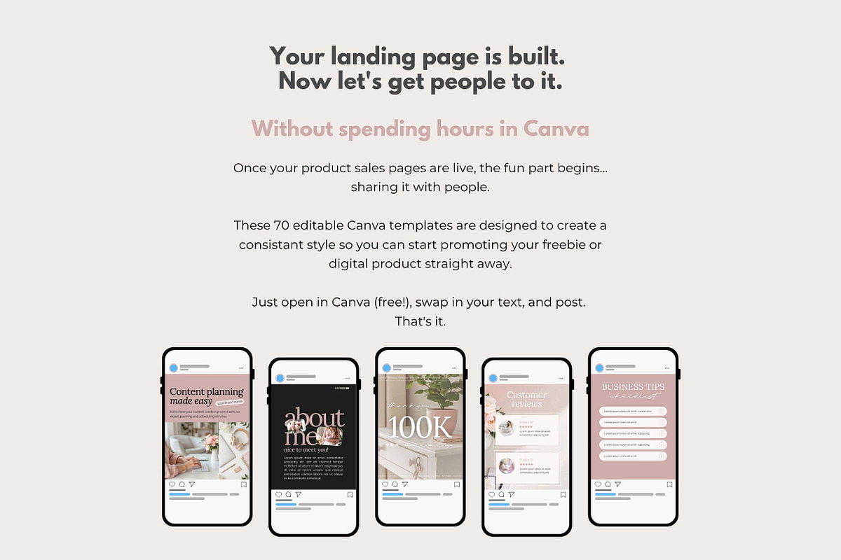 Canva Social Media Template Pink, a Social Media Template by Hayley's Digital Hub (Photo 2 of 7)