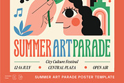 Summer Art Poster Template, a Poster Template by decographstud (Thumbnail 3 of 3)