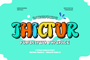Jhictur - Playful Display Font, a Handwritten Font by twinstd (Thumbnail 1 of 9)