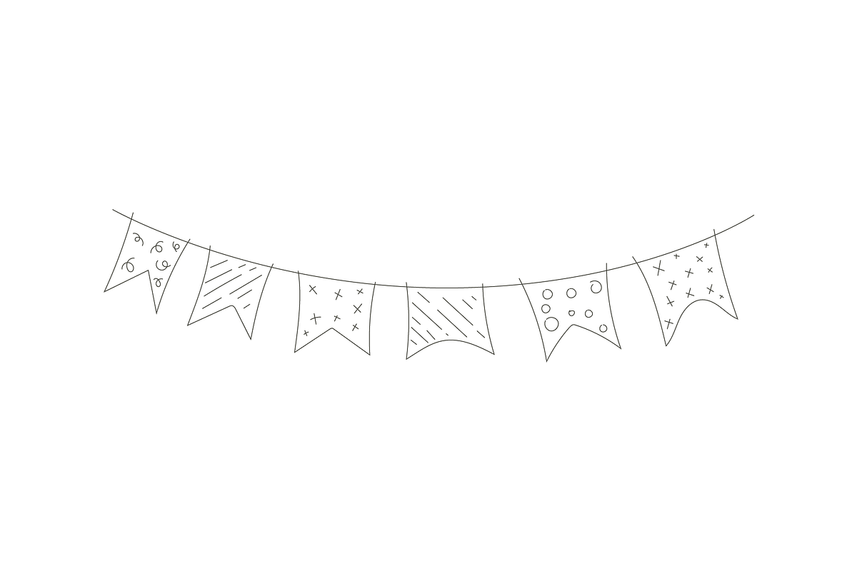 party bunting flags carniva, a Background Graphic by lawoel (Photo 3 of 3)