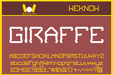 Giraffe font