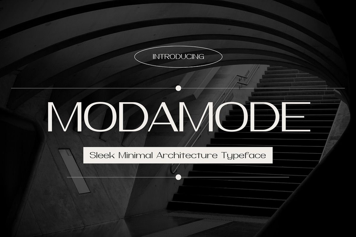 Modamode – Architecture Typeface, a Font by HipFonts (Photo 1 of 11)